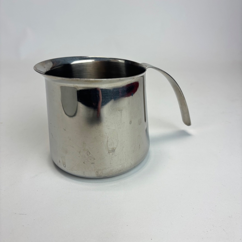 Krups Milk Frothing Pitcher Silver Stainless Steel Espresso Barista